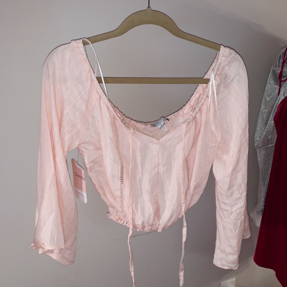 Peach / Pink Cropped Top